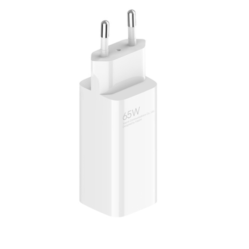 Xiaomi Mi 65W Fast Charger GaN Tech (Type A + Type C) With 1x C To C Cable (BHR5515GL) - White