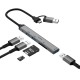 Rixus RXHU05 USB Type C 2-1 Hub Multiport Adapter
