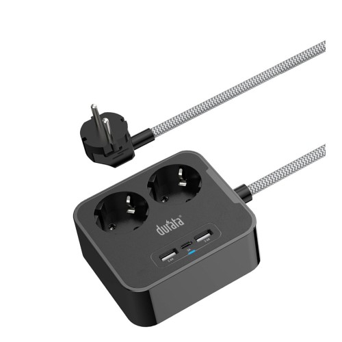 Durata 15w USB C & 2-Port USB-A Desktop Power Strip DRSK210A
