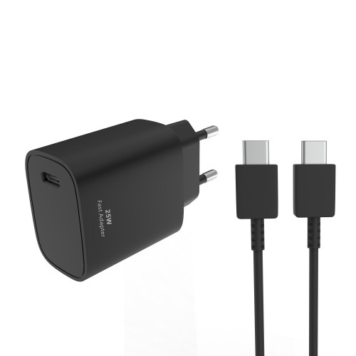 PD Adapter CH25W09 USB-C To USB-C 25W Black
