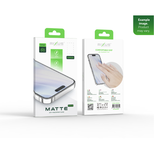Rixus For iPhone 15 Plus Tempered Glass Matte