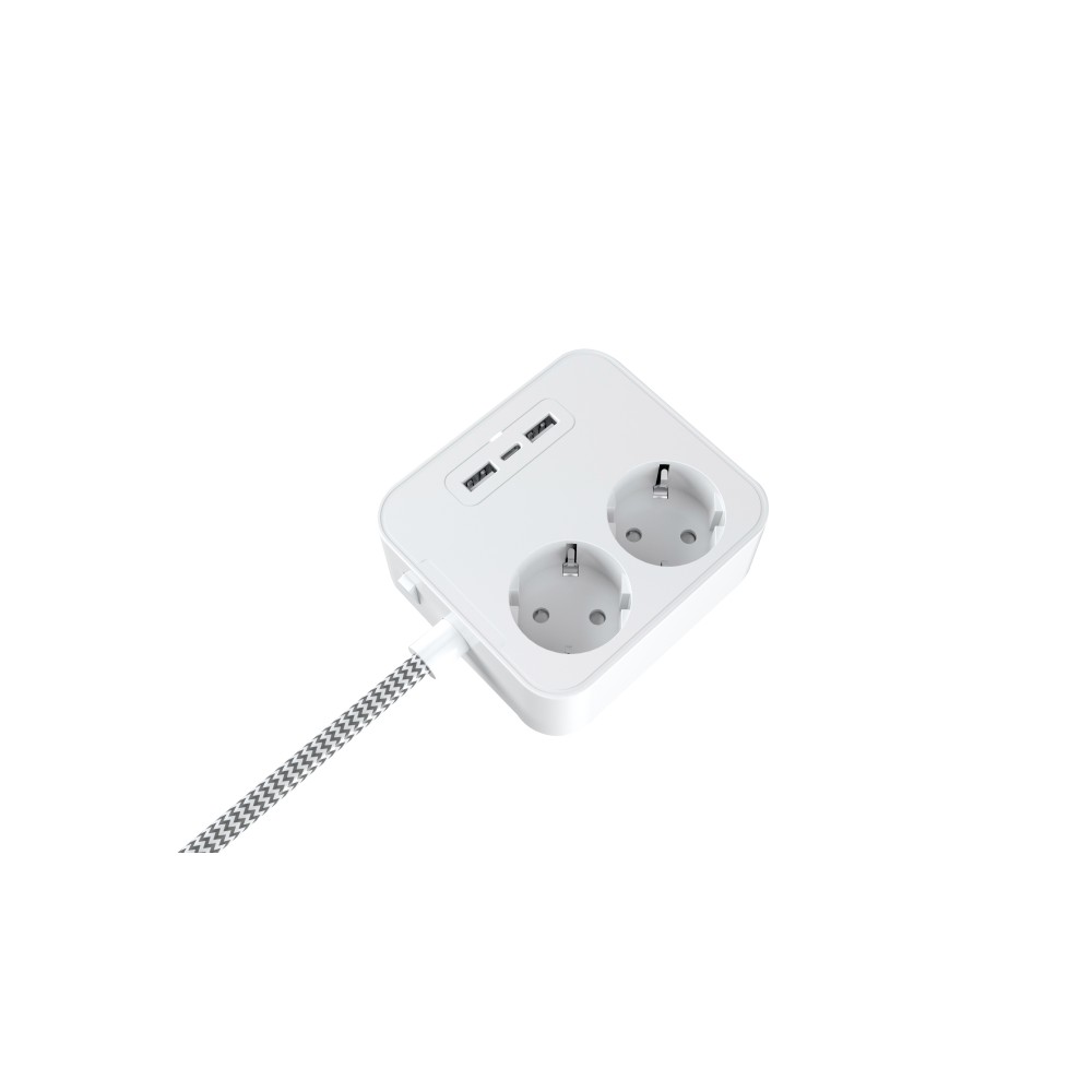 Durata 15w USB C & 2-Port USB-A Desktop Power Strip DRSK210B