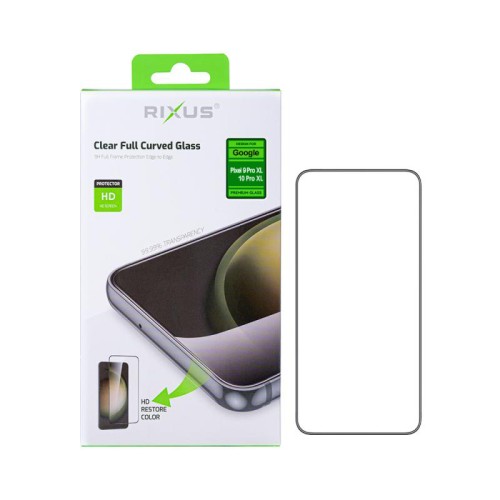 Rixus Clear HD Ultra Line Tempered Glass For Google Pixel 9 Pro XL,10 Pro XL
