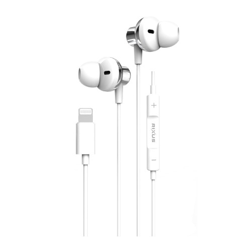Rixus RXHD22A For iOs Stereo Earphone Pop Up Bluetooth White