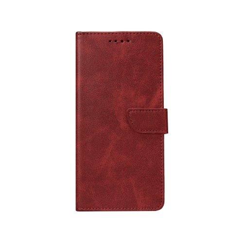 Rixus Bookcase For Samsung Galaxy A55 5G A556B Dark Red