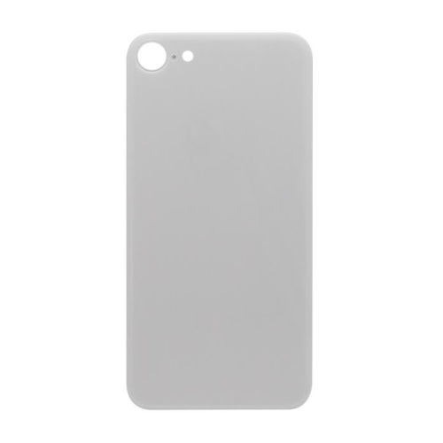 For iPhone SE (2020, 2022) Extra Glass White (Enlarged Camera Frame)