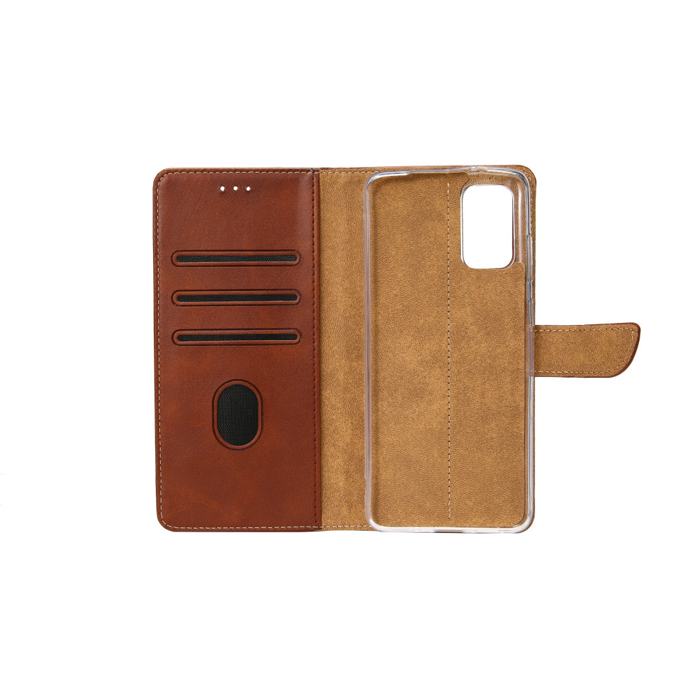 Rixus Bookcase For iPhone 5/5S - Brown