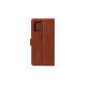 Rixus Bookcase For Samsung Galaxy S9 Plus (SM-G965F) - Brown