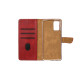 Rixus Bookcase For Samsung Galaxy J6 Plus (SM-J610F) - Dark Red
