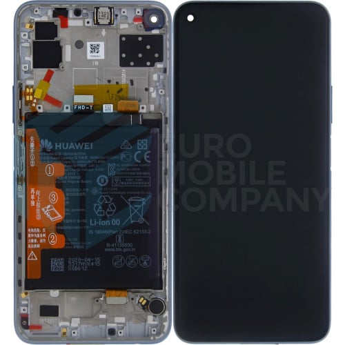 Huawei P40 Lite 5G (CDY-NX9A) OEM Service Part Screen Incl. Battery (02353SUQ) - Silver